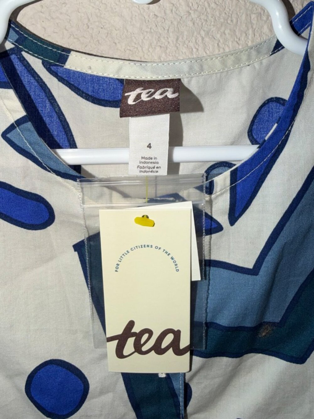 Tea Collection Tiered Woven Dress Size 4 - Picture 6 of 6